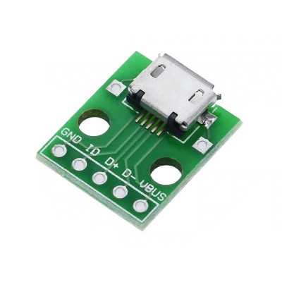 MicroUSB DIP2.54mm adapter module